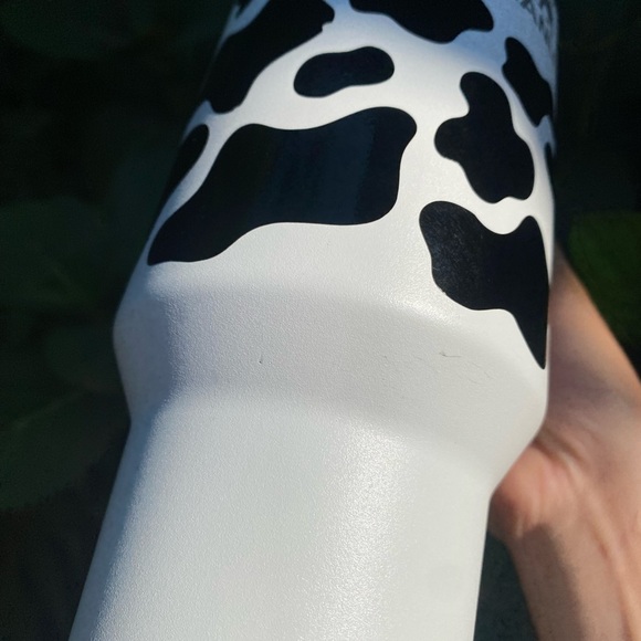 Stanley 40oz Thirst Quencher Water Bottle w/ Cow Print Stickers - Picture 6 of 7